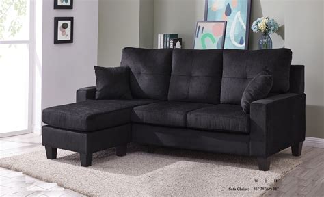 Black Sofa Set
