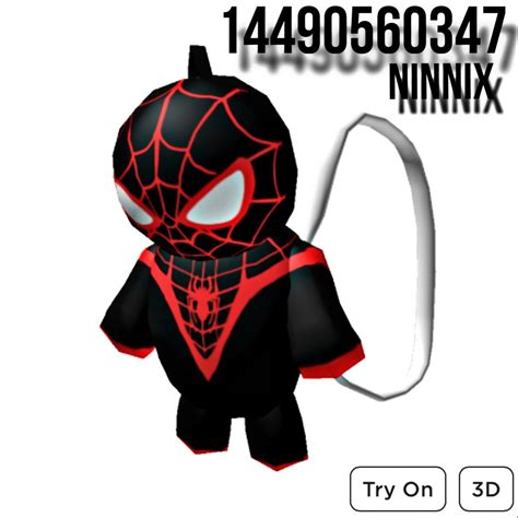Black Spiderman - Roblox ID