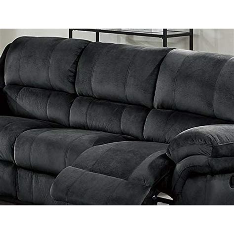 Black Suede Couch Set