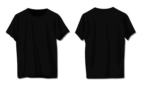 Black T Shirt Blank Template
