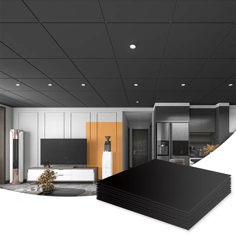 Black Tile Ceiling