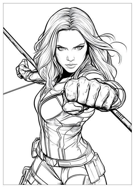 Black Widow Coloring Pages