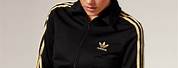Black and Gold Adidas Women's Jacket