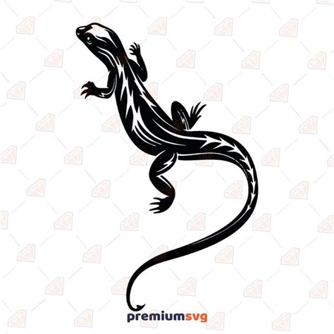 Download Black and White Lizard SVG File - SVG Design for Cricut Machine