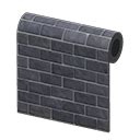 Black-Brick Wall Animal Crossing