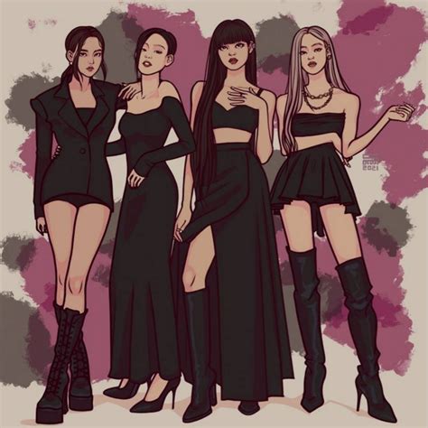 Blackpink Cartoon Drawing