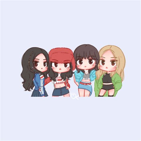 Blackpink Cartoon Drawing Easy