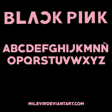Blackpink Font Style