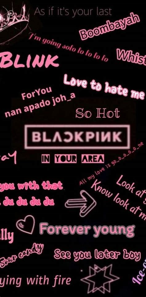 Blackpink Names Wallpaper