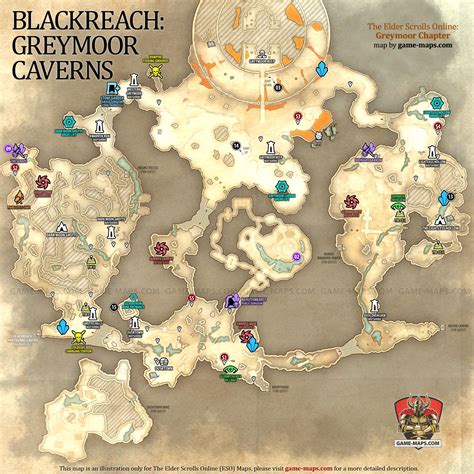 Blackreach Greymoor Caverns Treasure Map 1 [Elder Scrolls Online] ESO