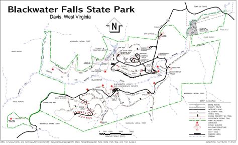 Blackwater Falls State Park Map Maping Resources