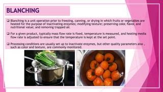 Blanching: Preserving Color and Texture