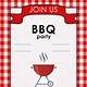 Blank Bbq Invitation Template