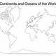 Blank Continents And Oceans Map Printable