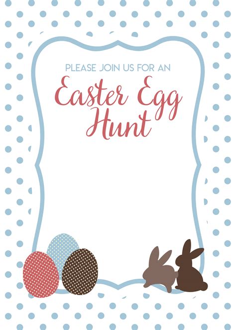 Blank Easter Invitation Template