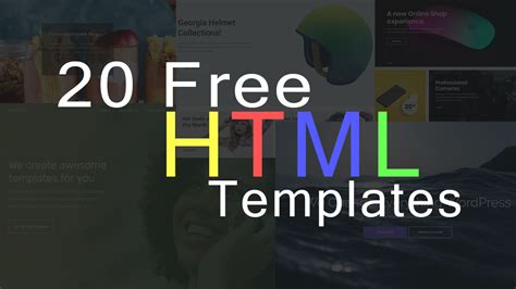 Blank Html Templates Free Download