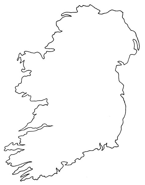 Blank Map Of Ireland