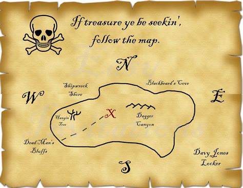 Blank Pirate Map