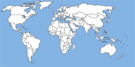 Blank Political Map Of World