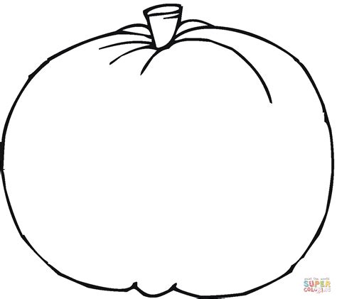 Blank Pumpkin Template Coloring Home