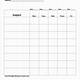 Blank Size Chart Template