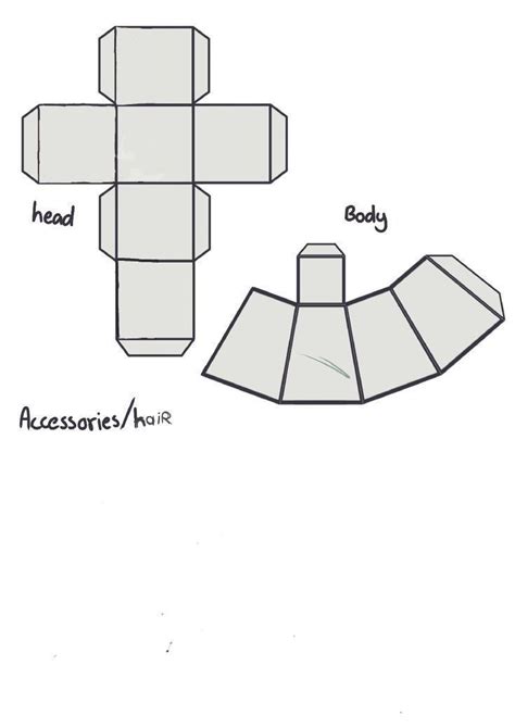 Blank 3d Paper Doll Template