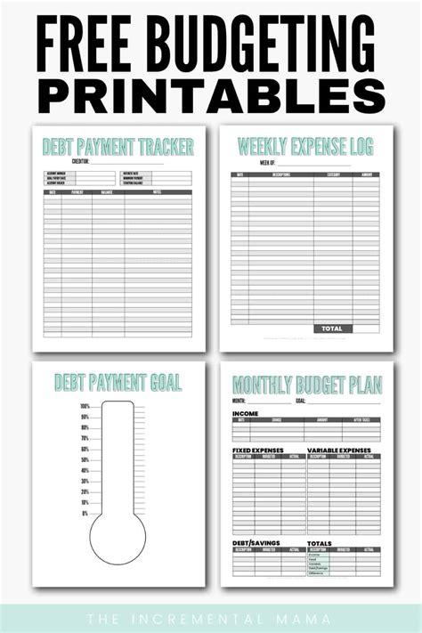 Blank Budget Worksheet Printable