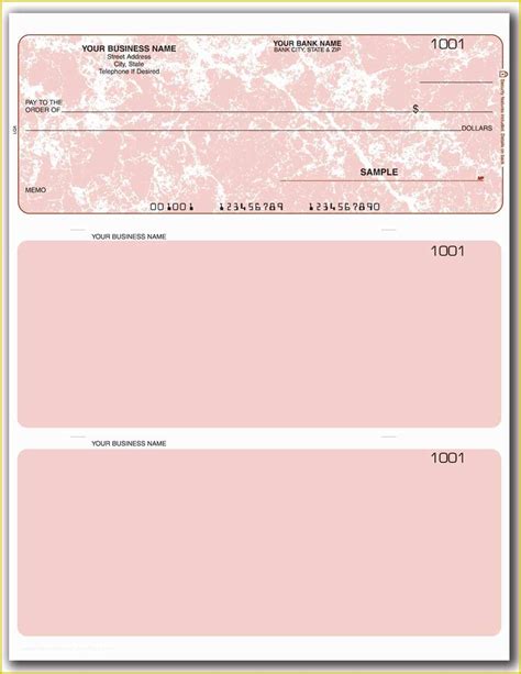 Blank Business Check Template