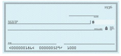 Blank Check Templates For Excel