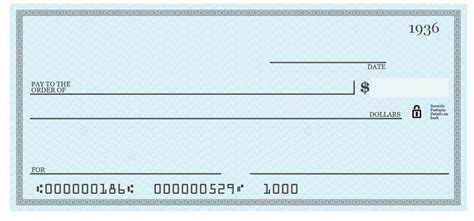Blank Cheque Template