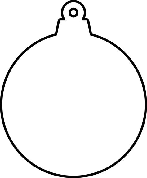 Blank Christmas Ornament Template