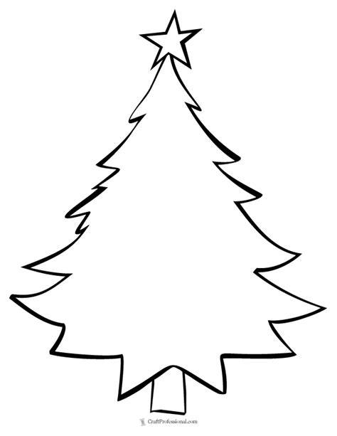 Blank Christmas Tree Coloring Sheet
