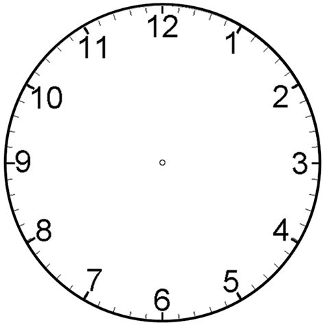 Blank Clock Template