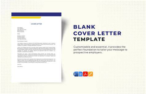 Blank Cover Letter Template Pdf