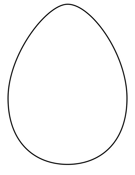 Blank Easter Egg Printable