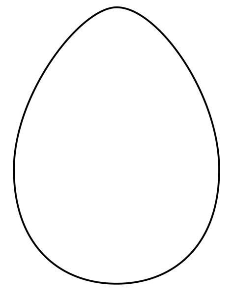 Blank Easter Egg Template