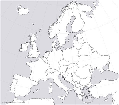 Blank Europe Political Map Sitedesignco Blank Political Map Of
