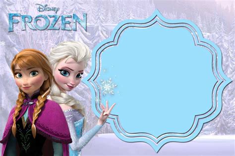 Blank Frozen Invitation Template