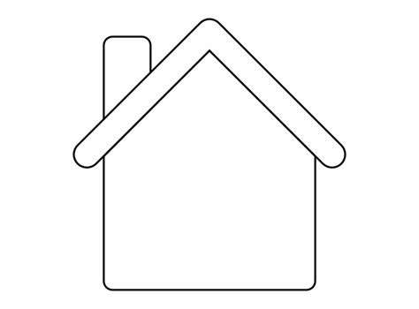 Blank Gingerbread House Template