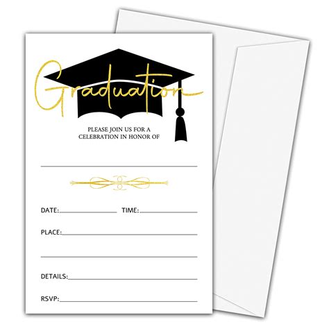Blank Graduation Invitation Templates
