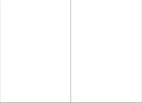 Blank Half Fold Card Template Collection