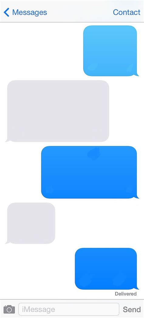 Blank Iphone Text Message Template