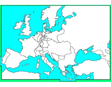 Blank Map of Europe