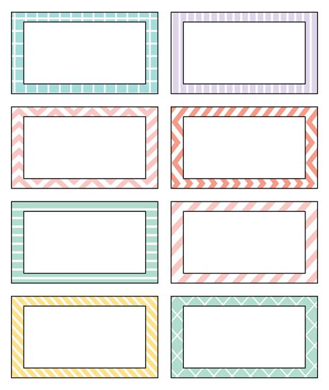 Blank Name Tags Printable