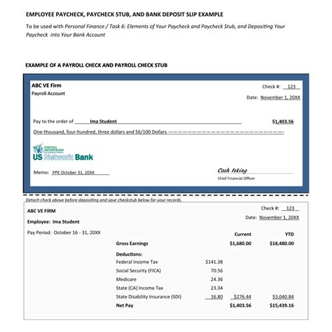 Blank Payroll Check Template Free