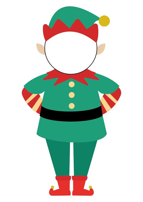 Blank Printable Christmas Elf Template