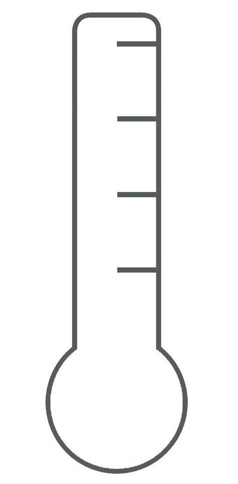 Blank Printable Thermometer