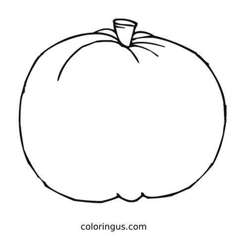 Blank Pumpkin Coloring Pages