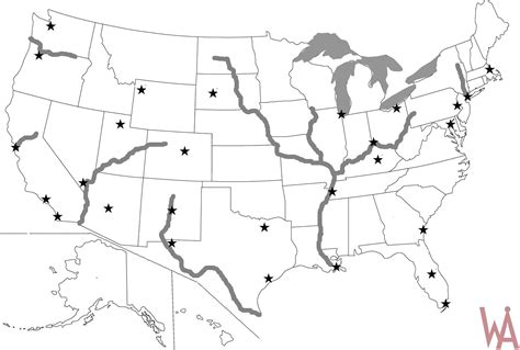 us rivers map blank outline map of the united states with rivers