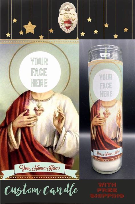 Blank Saint Candle Template